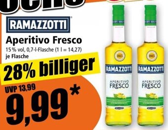 Norma RAMAZZOTTI Aperitivo Fresco 0,7 l Flasche Angebot