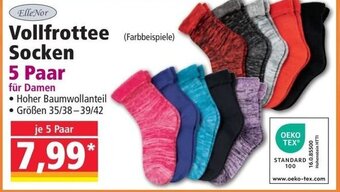 Norma Elle Nor Vollfrottee Socken 5 Paar 35/38-39/42 Angebot