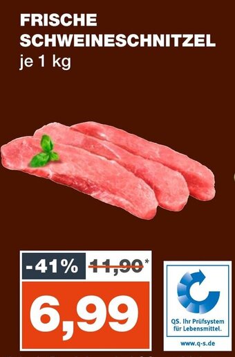 mein real FRISCHE SCHWEINESCHNITZEL 1 kg Angebot
