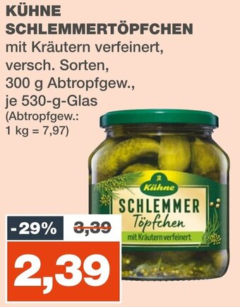 mein real KÜHNE SCHLEMMERTÖPFCHEN 530 g Glas Angebot