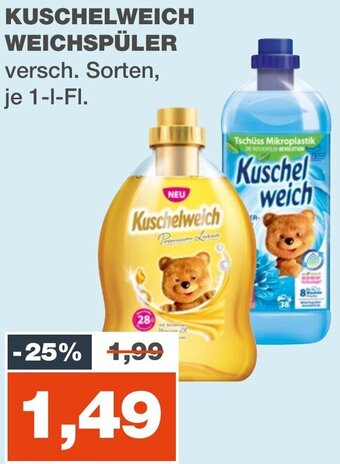 mein real KUSCHELWEICH WEICHSPÜLER 1-I-FI. Angebot