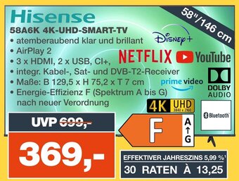 mein real Hisense 58A6K 4K-UHD SMART-TV Angebot