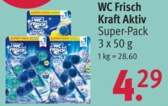 Rossmann WC Frisch Kraft Aktiv 3 x 50 g Angebot