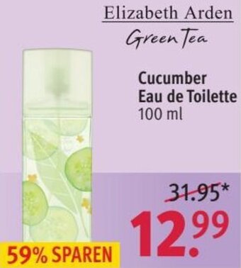 Rossmann Elizabeth Arden Green Tea Cucumber Eau de Toilette 100 ml Angebot