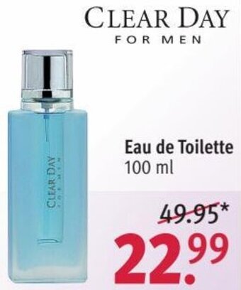 Rossmann CLEAR DAY FOR MEN Eau de Toilette 100 ml Angebot