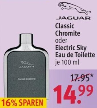 Rossmann JAGUAR Classic Chromite oder Electric Sky Eau de Toilette 100 ml Angebot