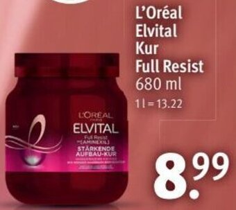 Rossmann L'Oréal Elvital Kur Full Resist 680 ml Angebot