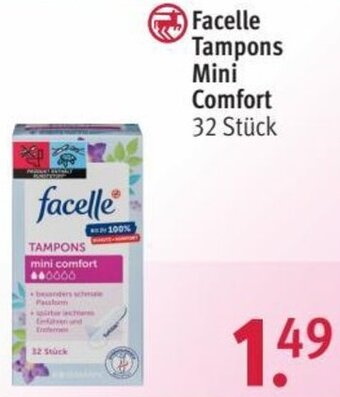 Rossmann Facelle Tampons Mini Comfort 32 Stück Angebot
