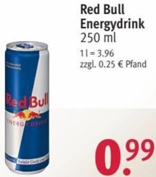 Rossmann Red Bull Energydrink 250 ml Angebot