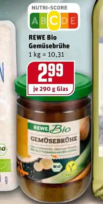 REWE Kaufpark Rewe Bio Gemüsebrühe 290g Angebot