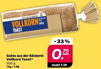 NETTO Gutes aus der Bäckerei Vollkorn Toast 500 g Angebot