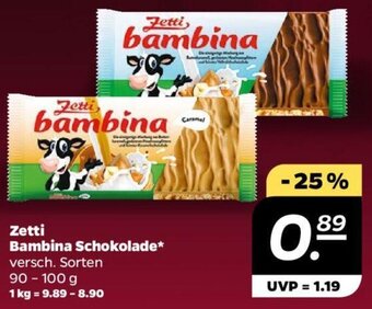 NETTO Zetti Bambina Schokolade 90-100 g Angebot