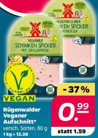 NETTO Rügenwalder Veganer Aufschnitt 80 g Angebot