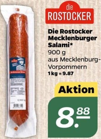 NETTO Die Rostocker Mecklenburger Salami 900 g Angebot