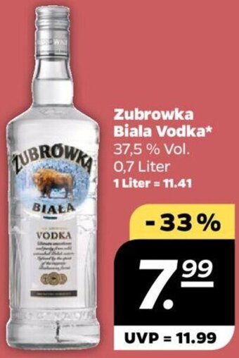 NETTO Zubrowka Biala Vodka 0,7 Liter Angebot