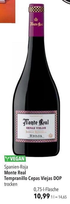 CITTI Markt Monte Real Tempranillo Cepas Viejas DOP trocken 750ml Angebot