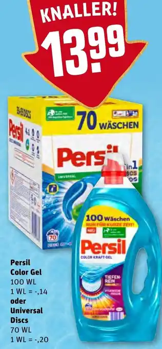 REWE Kaufpark Persil Color Gel oder Universal Discs Angebot