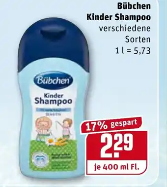 REWE Kaufpark Bübchen Kinder Shampoo 400ml Angebot