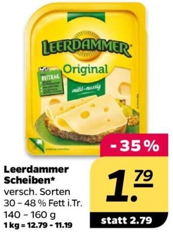 NETTO Leerdammer Scheiben 140-160 g Angebot