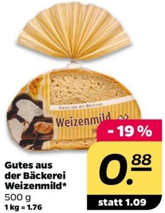 NETTO Gutes aus der Bäckerei Weizenmild 500 g Angebot