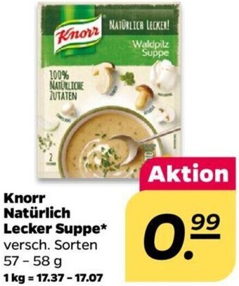 NETTO Knorr Natürlich Lecker Suppe 57 - 58 g Angebot