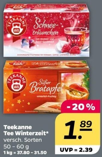 NETTO Teekanne Tee Winterzeit 50-60 g Angebot