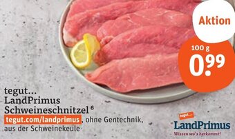 tegut tegut LandPrimus Schweineschnitzel 100 g Angebot