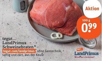 tegut tegut LandPrimus Schweinebraten 100 g Angebot