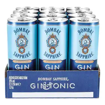 Netto Marken-Discount Bombay sapphire gin & tonic mixgetränk 10,0 % vol 0,25 liter dose, 12er pack Angebot