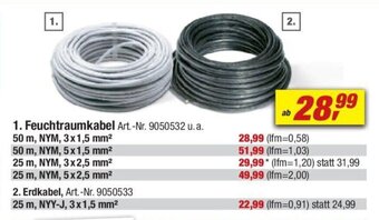 toom Baumarkt 1. Feuchtraumkabel 50m Angebot