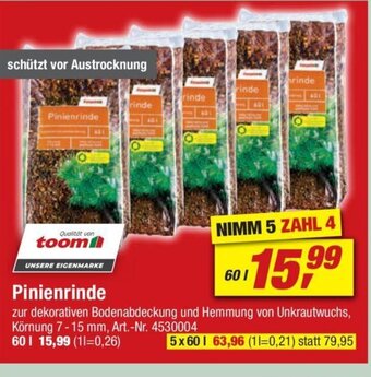 toom Baumarkt toom Pinienrinde 60L Angebot