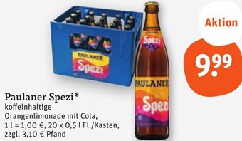 tegut Paulaner Spezi 20x0,5 L Angebot