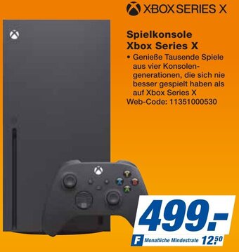 expert Techno Land Spielkonsole Xbox Series X Angebot