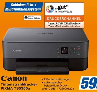 expert Techno Land Canon Tintenstrahldrucker PIXMA TS5350a Angebot