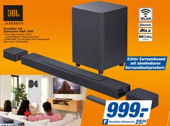 expert Techno Land JBL Soundbar mit Subwoofer BAR 1000 Angebot
