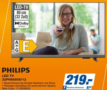 expert Techno Land PHILIPS LED TV 32PHS6808/12 Angebot