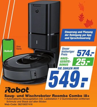 K+B Expert iRobot Saug und Wischroboter Roomba Combo i8+ Angebot