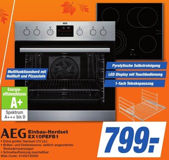 K+B Expert AEG Einbau-Herdset EX10PEFB1 Angebot