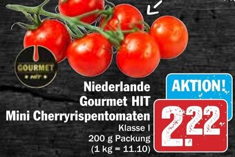 Hit Niederlande Gourmet HIT Mini Cherryrispentomaten 200 g Packung Angebot