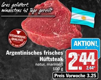 Hit Argentinisches frisches Hüftsteak 100 g Angebot