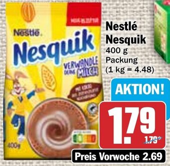 Hit Nestlé Nesquik 400 g Packung Angebot