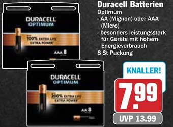 Hit Duracell Batterien Angebot