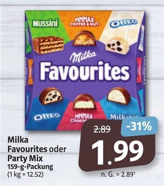 Markant Markt Milka Favourites oder Party Mix 159-g Angebot