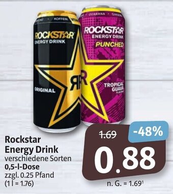 Markant Markt Rockstar Energy Drink 500ml Angebot