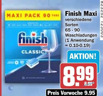 Hit Finish Maxi 65-90 Waschladungen Angebot