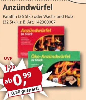 Sonderpreis Baumarkt Anzündwürfel Angebot