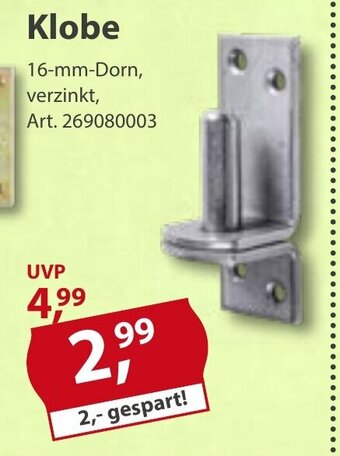 Sonderpreis Baumarkt Klobe 16-mm-Dorn, verzinkt Angebot