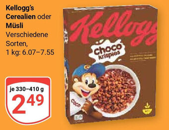 Globus Kellogg's Cerealien oder Müsli 330-410 g Angebot