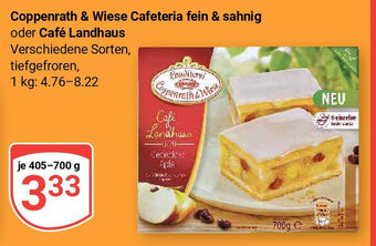 Globus Coppenrath & Wiese Cafeteria fein & sahnig oder Café Landhaus 405-700 g Angebot