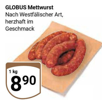 Globus GLOBUS Mettwurst 1 kg Angebot